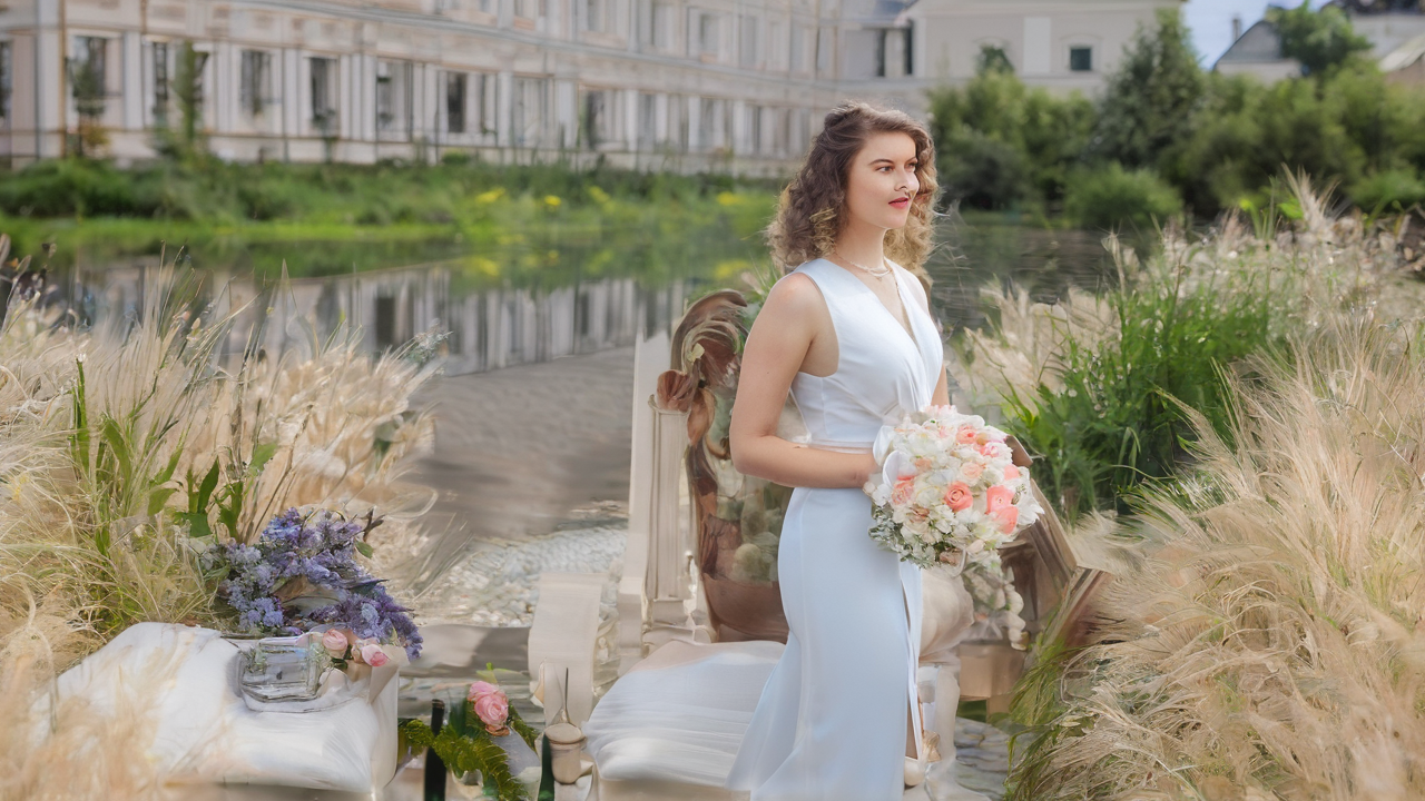 Nowoczesne wnętrze księgarni z eleganckimi regałami pełnymi książek i delikatnym oświetleniem