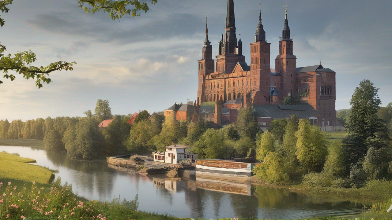 Przytulny kącik czytelniczy z półkami książek, wygodnym fotelem i ciepłym oświetleniem